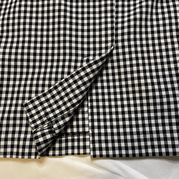 Vintage Black & White Peter Pan Collar Jacket & Knee-Length Skirt Set Sz4 - Picture 6 of 14